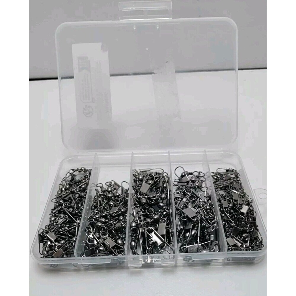 200 Piece Fishing Swivels 40 Of Each #2-#4-#6-#7-#10